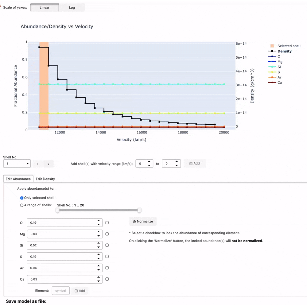 Energy Level Widget Options Demo